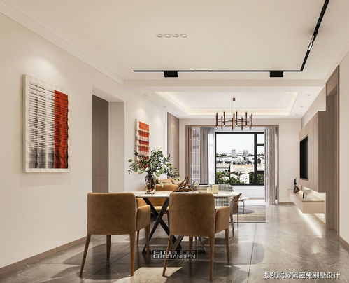 昂品國際設計劉念 首鋼貴州之光130平米公寓室內裝修設計作品賞析